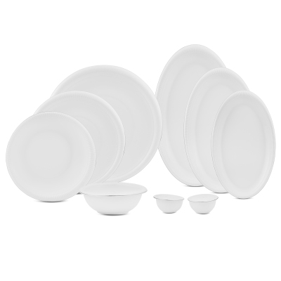 Evaliza Stripe Platin 30 Parça 6 Kişilik Yemek Takımı - 4