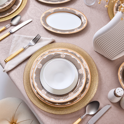 Evaliza The Queen Gold 60 Parça 12 Kişilik Yemek Takımı - 2