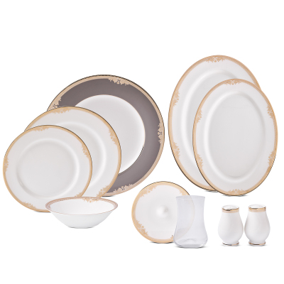 Evaliza Versailles Altın 42 Parça 6 Kişilik Kahvaltı Takımı - 6