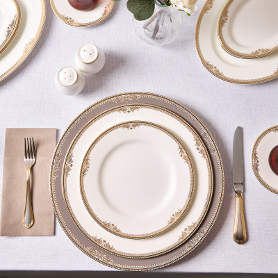 Evaliza Versailles Altın 42 Parça 6 Kişilik Kahvaltı Takımı - 2