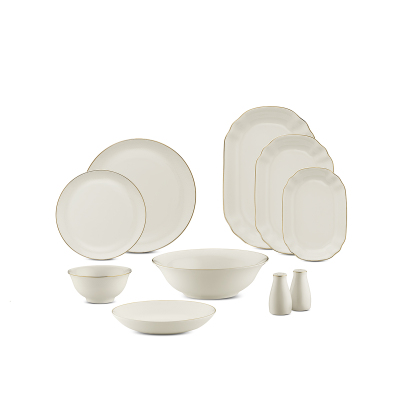 Evaliza Zenn Royal Gold 32 Parça 6 Kişilik Yemek Takımı - 4