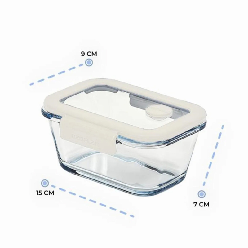 Neoflam Fika Glace Bej Vakumlu 4 Parça Saklama Kabı 460 ML + 800 ML - 4