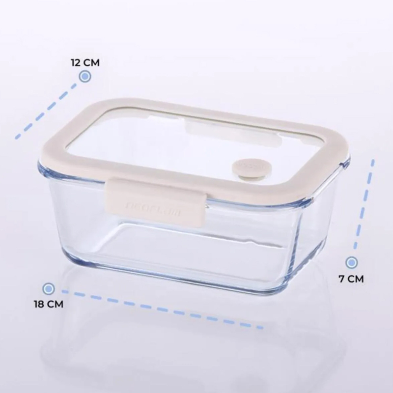 Neoflam Fika Glace Bej Vakumlu 4 Parça Saklama Kabı 460 ML + 800 ML - 5