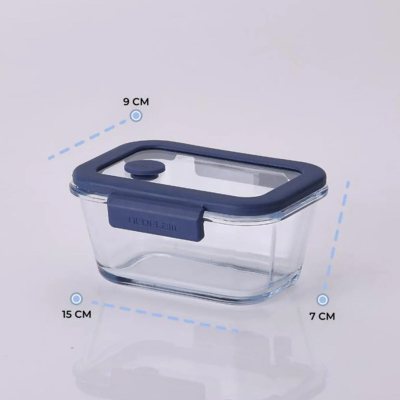 Neoflam Fika Glace Mavi Vakumlu 4 Parça Saklama Kabı 460 ML + 800 ml - 4