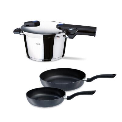 Fissler Bluepoint 4,5 Litre Düdüklü Tencere + Tava Set - 1