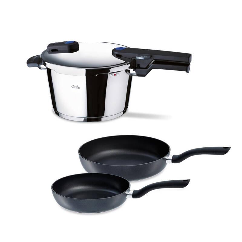 Fissler Bluepoint 4,5 Litre Düdüklü Tencere + Tava Set - 1