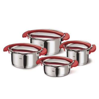 Fissler Magic Red Çelik Tencere Seti 8 Parça - FISSLER