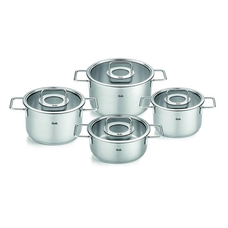 Fissler Pure Collection 8 Parça Cam Kapak Çelik Tencere Seti - 1