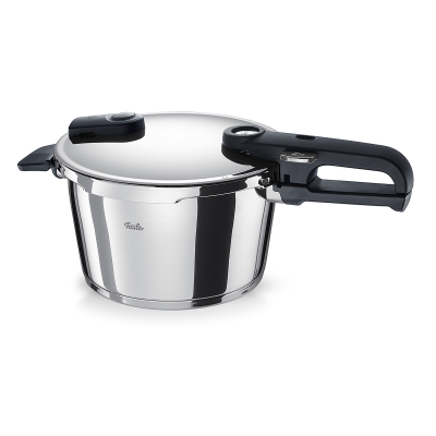 Fissler Vitaquick Edition 4,5 Litre Düdüklü Tencere + Kırmızı Cenit Tava Set - 3