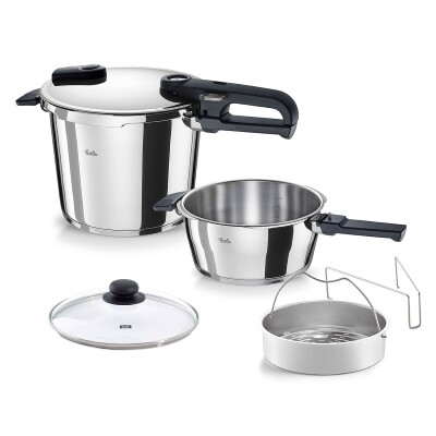 Fissler Vitaquick Edition 6+3 Litre Düdüklü Tencere + Original Profi Collection Tencere ve Tava Seti - 2