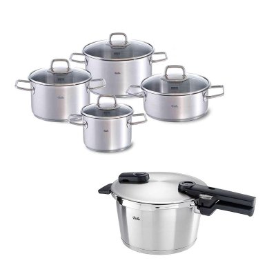 Fissler Vitaquick Premium 4,5 Litre Düdüklü + 8 Parça Viseo Tencere Seti - 1