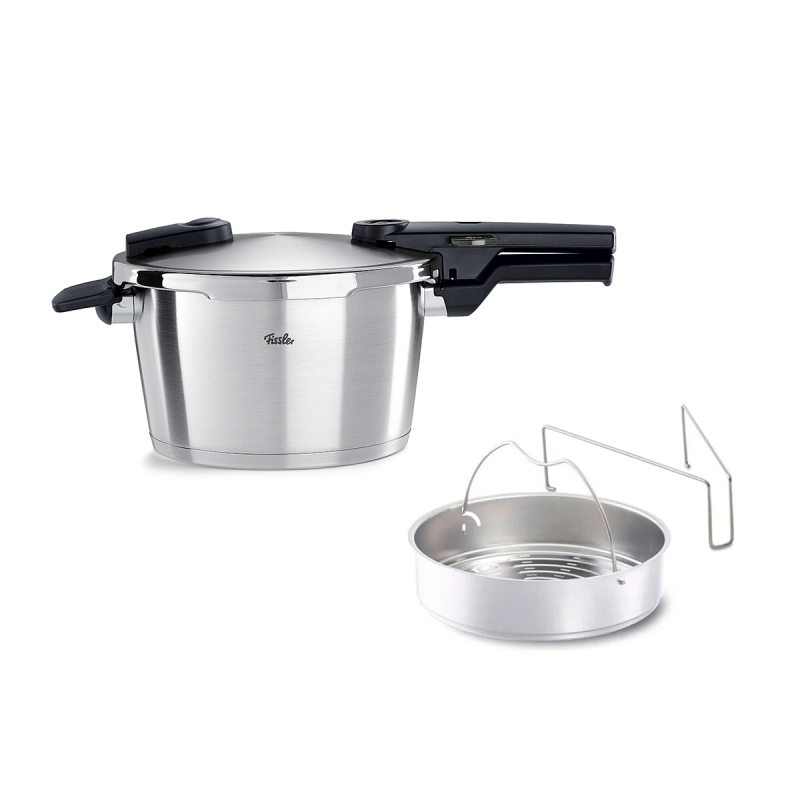 Fissler Vitaquick Premium 4,5 Litre Düdüklü Tencere + Buharda Pişirme Aparatı - 1