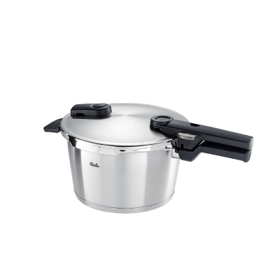 Fissler Vitaquick Premium 4,5 Litre Düdüklü Tencere + Kırmızı Cenit Tava Set - 2