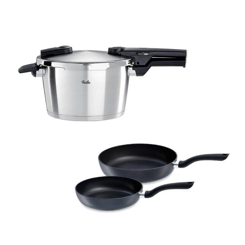 Fissler Vitaquick Premium 4,5 Litre Düdüklü Tencere + Tava Set - 1