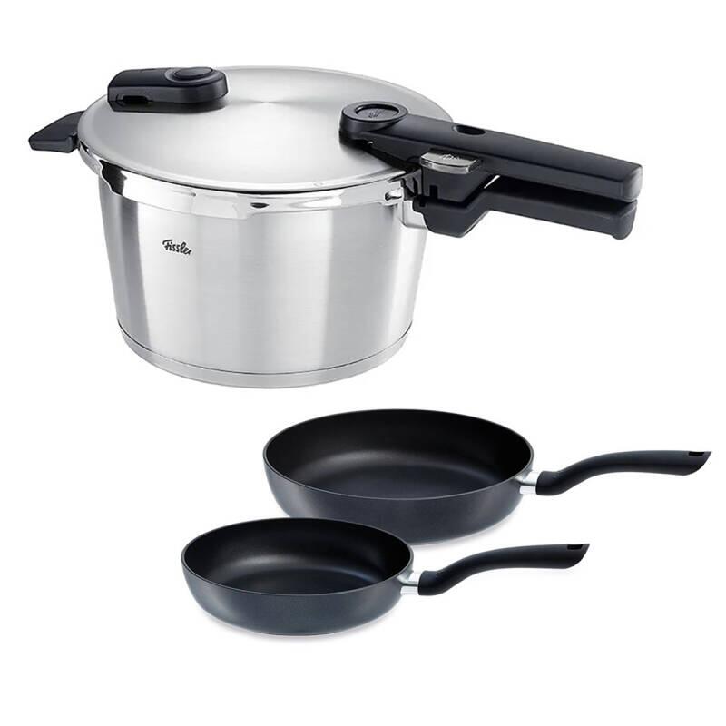 Fissler Vitaquick Premium 4,5 Litre Düdüklü Tencere + Tava Set - 1