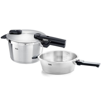 Fissler Vitaquick Premium 4,5+2,5 Litre Düdüklü Tencere + Buharda Pişirme Aparatı - 2