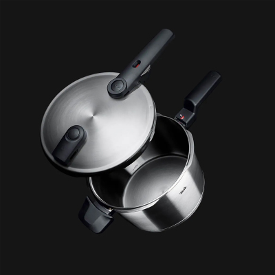 Fissler Vitaquick Premium 4,5+2,5 Litre Düdüklü Tencere + Buharda Pişirme Aparatı - 4