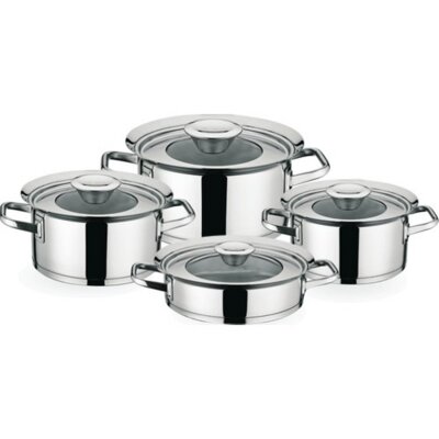 Flamingo Purple Cam 4 Parça Tencere Set - ARYILDIZ