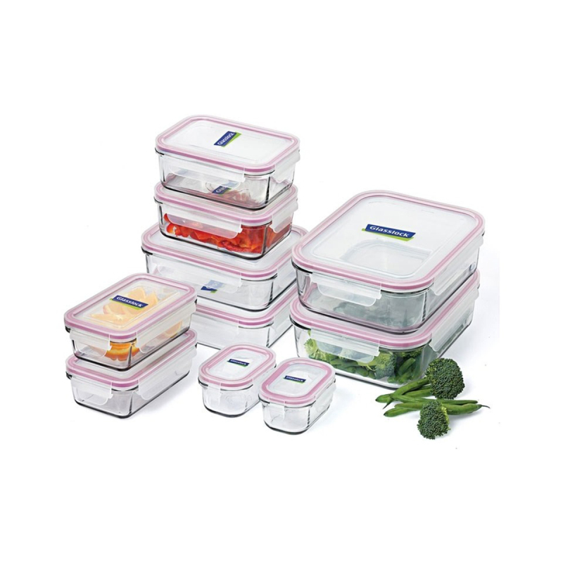 Glasslock Dikdörtgen Cam Saklama Kabı 1000 ml - 3