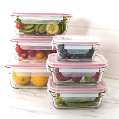 Glasslock Dikdörtgen Cam Saklama Kabı 1000 ml - 2