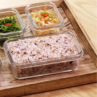 Glasslock Dikdörtgen Cam Saklama Kabı 400 ml - 2