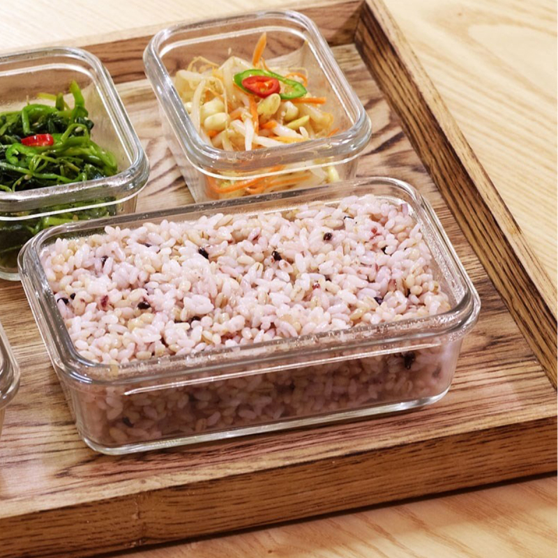 Glasslock Dikdörtgen Cam Saklama Kabı 400 ml - 2