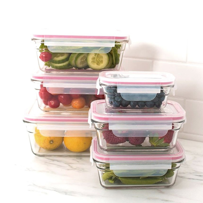 Glasslock Dikdörtgen Cam Saklama Kabı 400 ml - 3