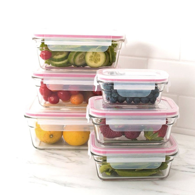 Glasslock Dikdörtgen Cam Saklama Kabı 480 ml - 2