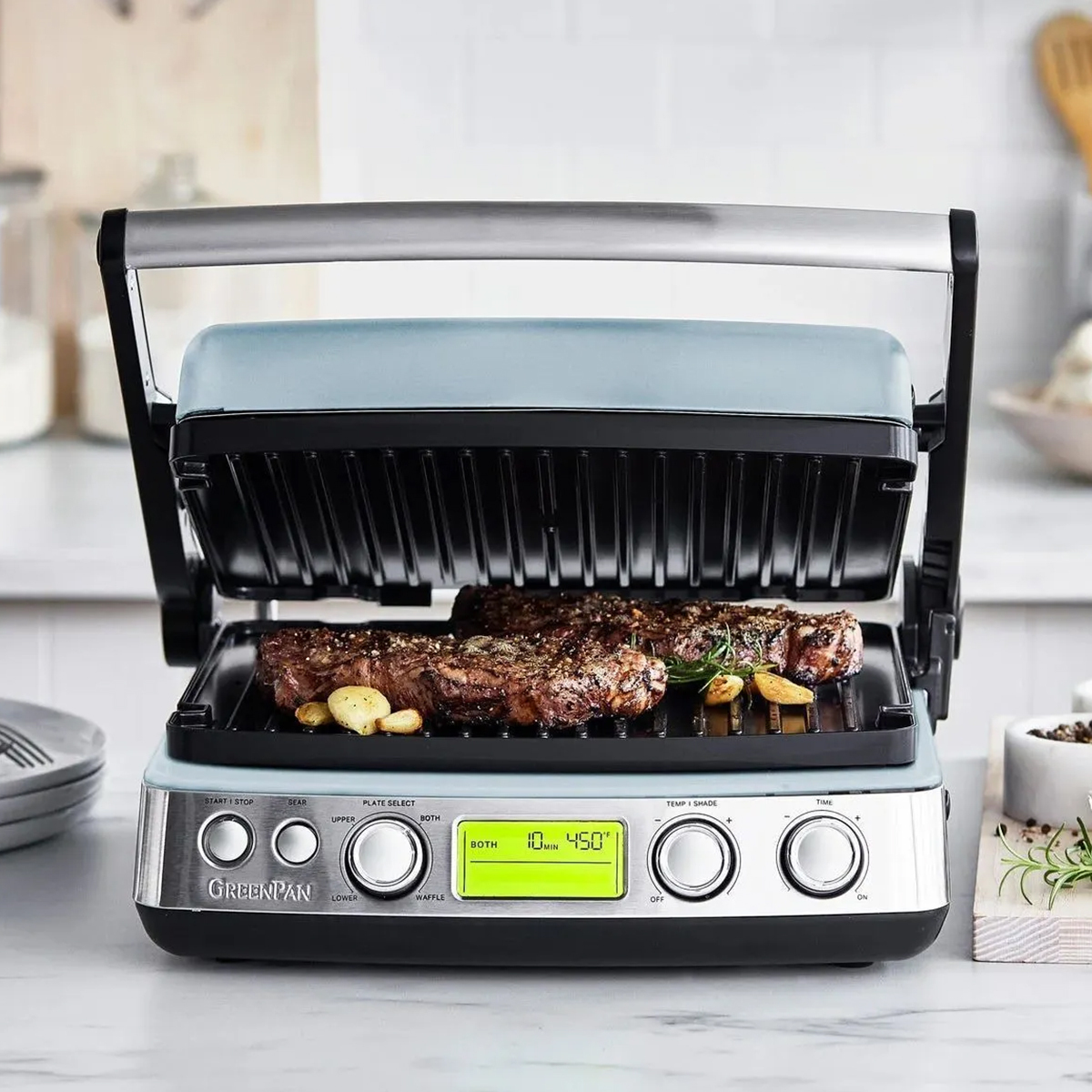 キッチン家電 CuisinartGriddlerSeriesGrill&PaniniPress Greenpan Elite Grill Tost Makinesi İnox | Gallery Crystal
