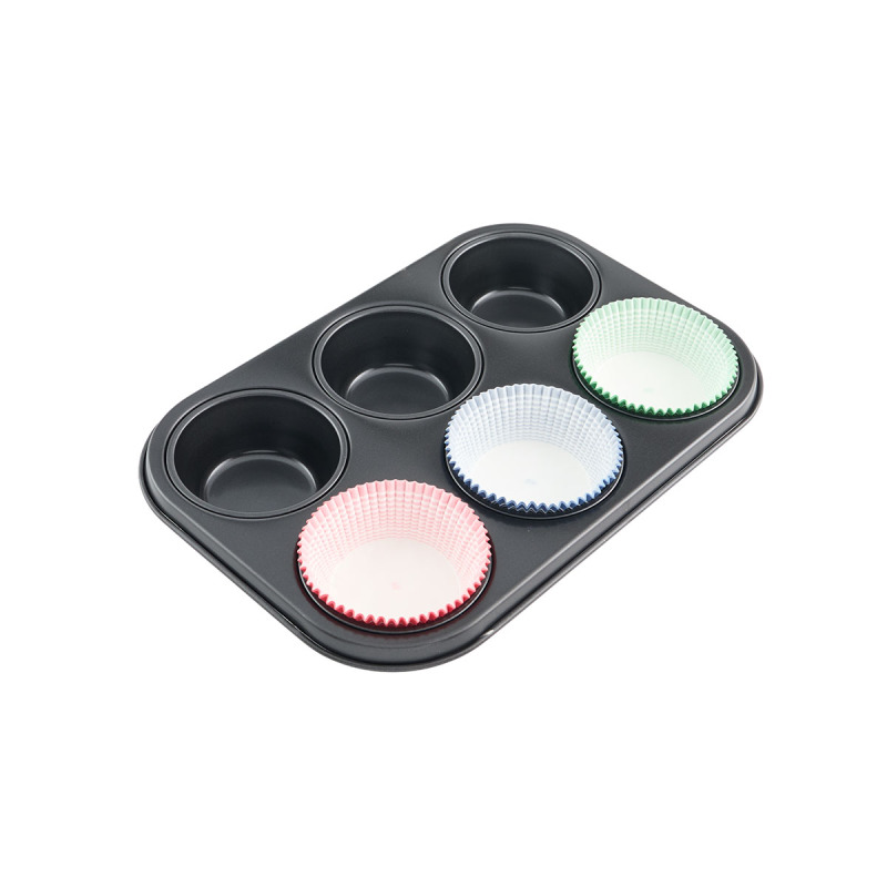 Guardini Gardenia Muffin 6'lı Kek Kalıbı 27X18,5 - 5