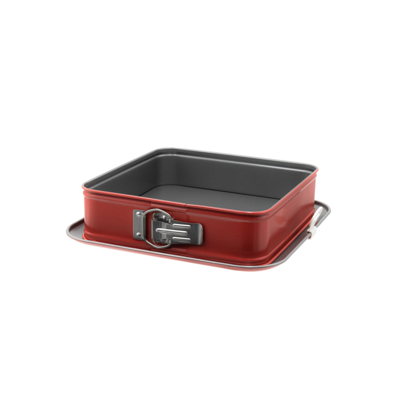 Guardini Kare Kelepçeli Kek Kalıbı Kırmızı 24 Cm - 1