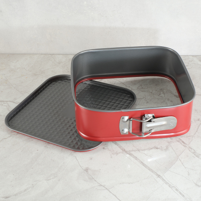 Guardini Kare Kelepçeli Kek Kalıbı Kırmızı 24x24 cm - 3