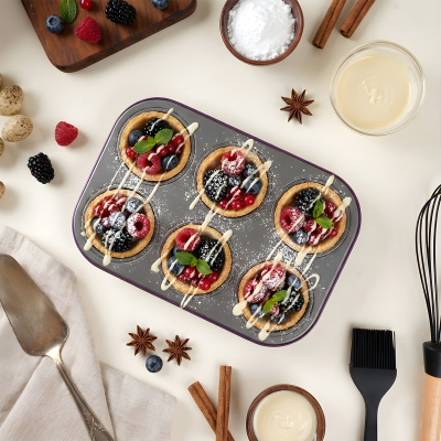 Guardini Muffin Kalıbı Mor 6’lı - GUARDINI