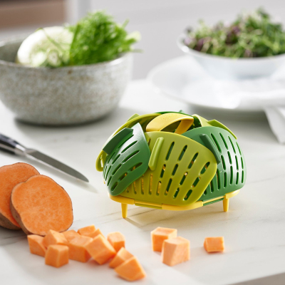 Joseph Joseph Bloom Katlanır Buharda Pişirme Sepeti Yeşil - 4