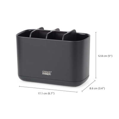 Joseph Joseph EasyStore Büyük Diş Fırçalık Siyah - 2