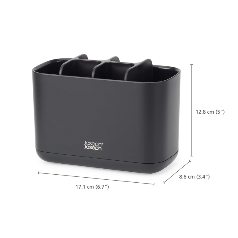 Joseph Joseph EasyStore Büyük Diş Fırçalık Siyah - 2