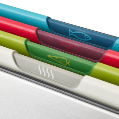 Joseph Joseph Folio Icon Steel 4 Parça Kesme Tahtası Seti - 4
