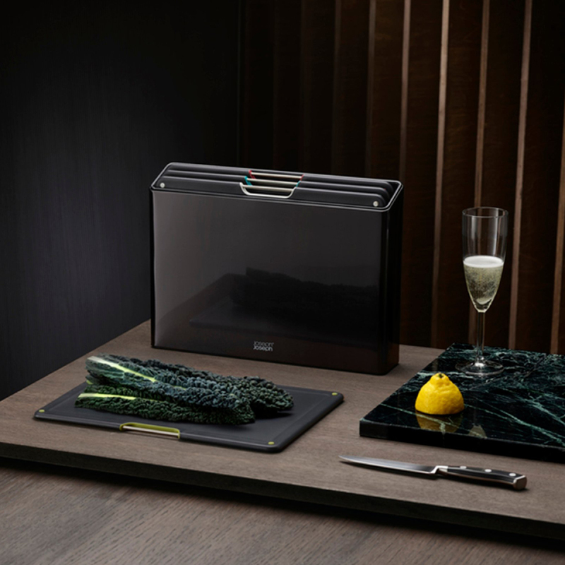 Joseph Joseph Folio Standlı Kesme Tahtası 4'lü Çelik - 4