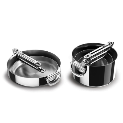 Joseph Joseph Space 3 Katmanlı Paslanmaz Çelik 12 Parça Tencere Tava Seti - JOSEPH JOSEPH