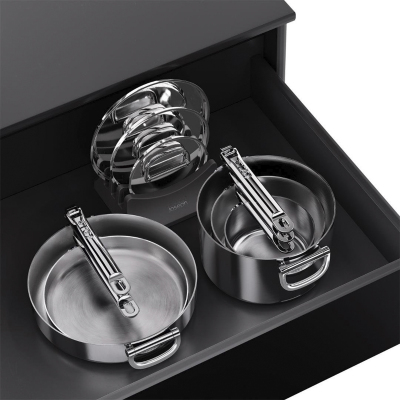 Joseph Joseph Space 3 Katmanlı Paslanmaz Çelik 12 Parça Tencere Tava Seti - 2