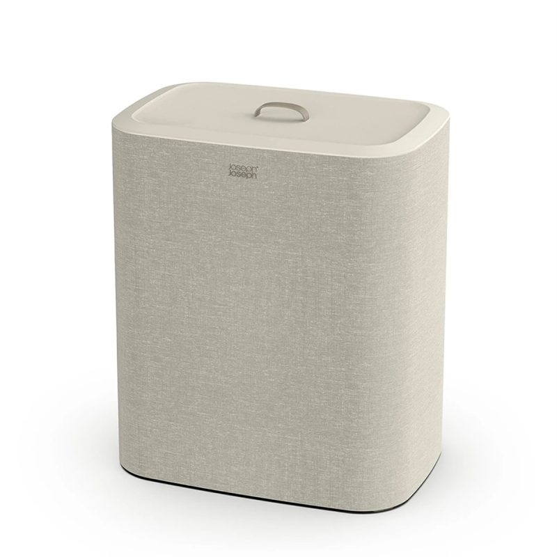 Joseph Joseph Tota Trio 90 Litre 3 Bölmeli Çamaşır Ayırma Sepeti Ekru - 1