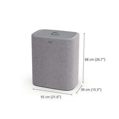 Joseph Joseph Tota Trio 90 Litre 3 Bölmeli Çamaşır Ayırma Sepeti Gri - 2