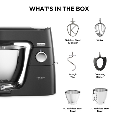 Kenwood Titanium Chef Baker Black Mutfak Sefi Xl KVL85.004BK - 7