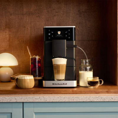KitchenAid Tam Otomatik Buzlu Kahve Özellikli Espresso Makinesi KF3 Mat Siyah - 1