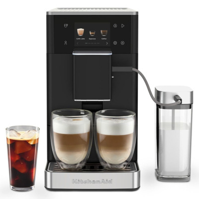 KitchenAid Tam Otomatik Buzlu Kahve Özellikli Espresso Makinesi KF4 Mat Siyah - 5