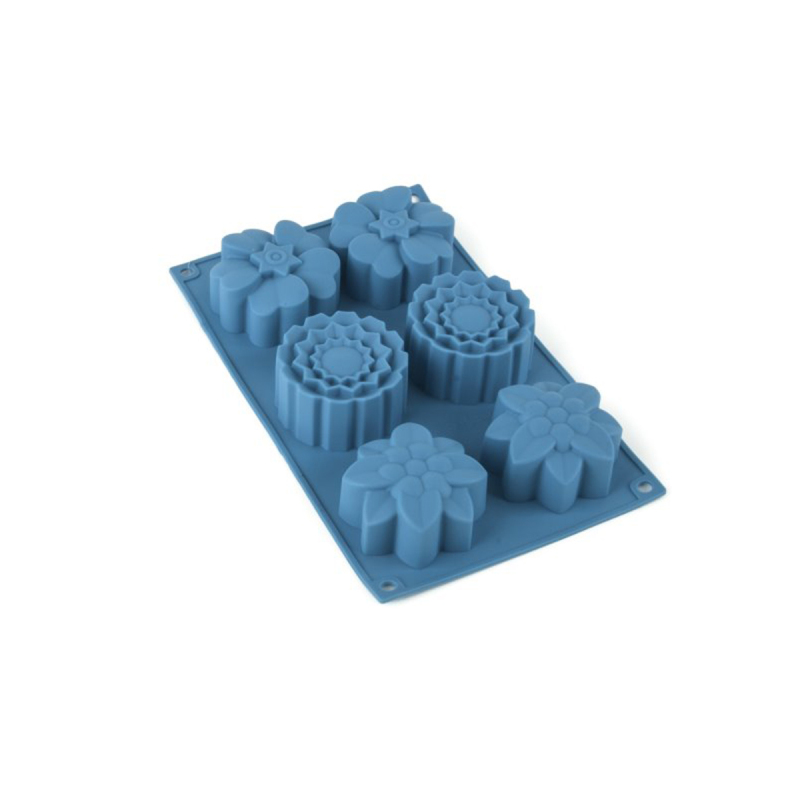 Klt Silikon 6 Bölmeli Turkuaz Muffın Kalıbı - 1