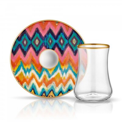 Koleksiyon Dervish Çay Seti 6 Lı Toros Parlak Altın - KOLEKSIYON