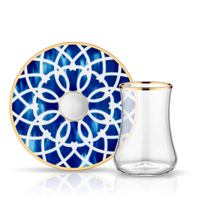 Koleksiyon Dervish Kulplu Gawa 6'lı Çay Seti Aria - KOLEKSIYON