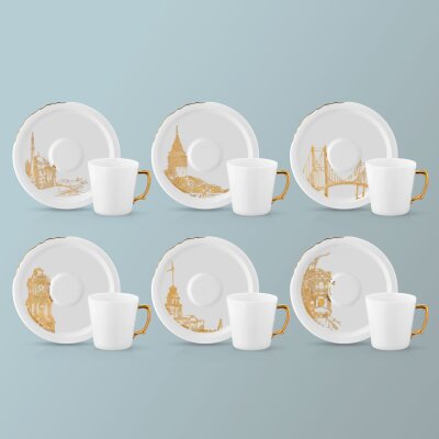 Koleksiyon Eser-i İstanbul Çay Fincanı Seti 6'lı - KOLEKSIYON