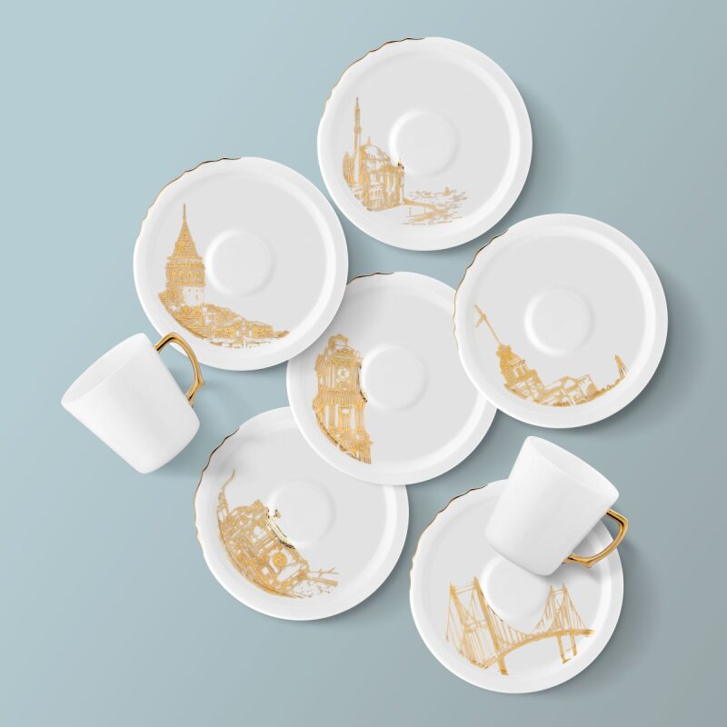 Koleksiyon Eser-i İstanbul Çay Fincanı Seti 6'lı - 2